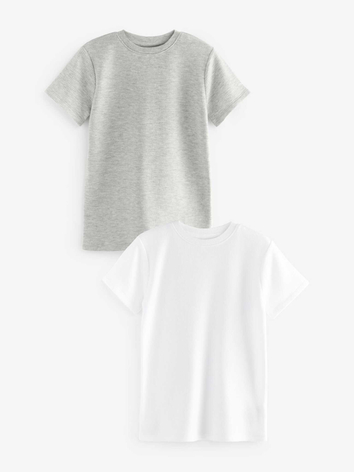 Футболка для мальчика Next Q55-701, 2 шт., Серый, Белый