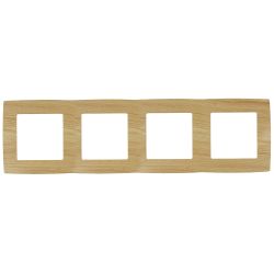 12-5004-11 ЭРА Рамка на 4 поста, Эра12, сосна | Эра 12 Сосна