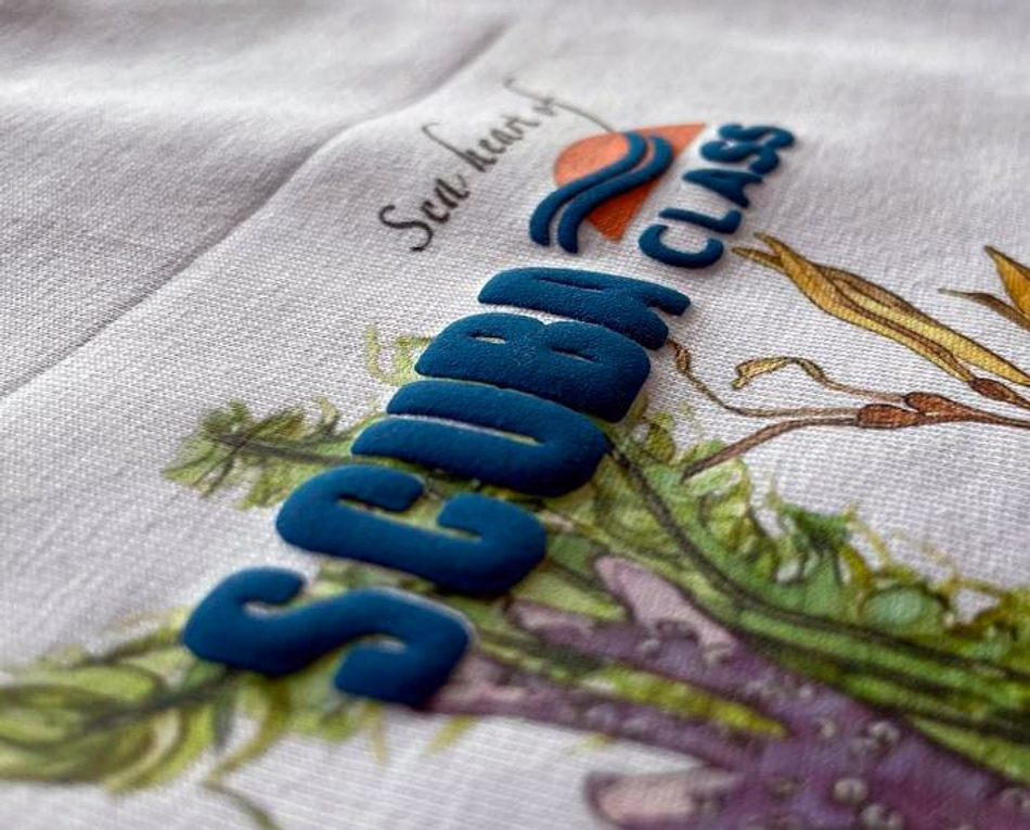 Комбинированная печати для бренда SCUBA CLASS