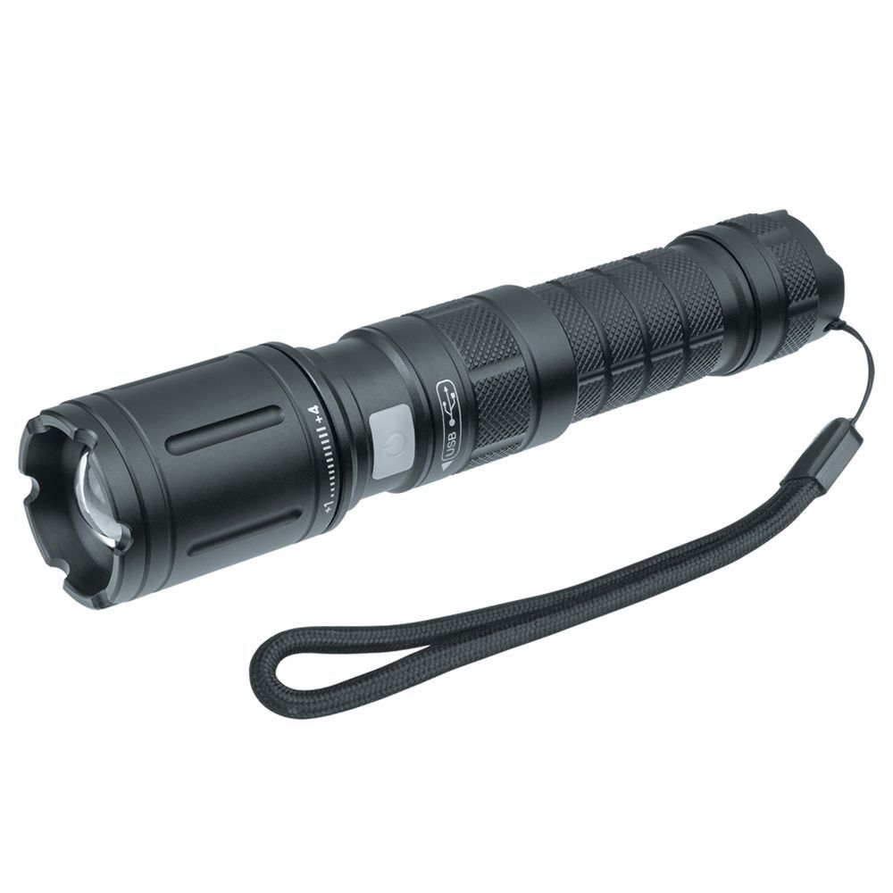 Фонарь ручной, встр акк, Navigator, NPT-P01-18650, алюминий, режим SOS, 14237