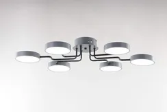 Люстра потолочная светодиодная 18054STD/6 GY+BK SALEB гарантия 1 год