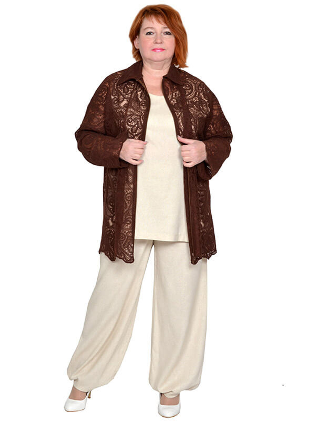 Летний кружевной жакет Брауни