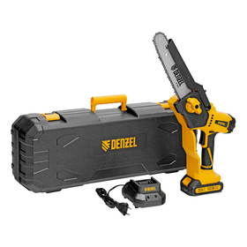 Цепная мини-пила аккумуляторная бесщет., СCS-200BL, шина 200 мм, Li-Ion, 20 В Denzel