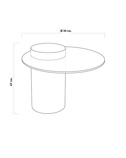 Золотой приставной столик “Мартиника”