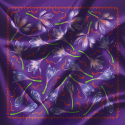 Yaylıq \ Scarf Zəfəran 33×33 sm