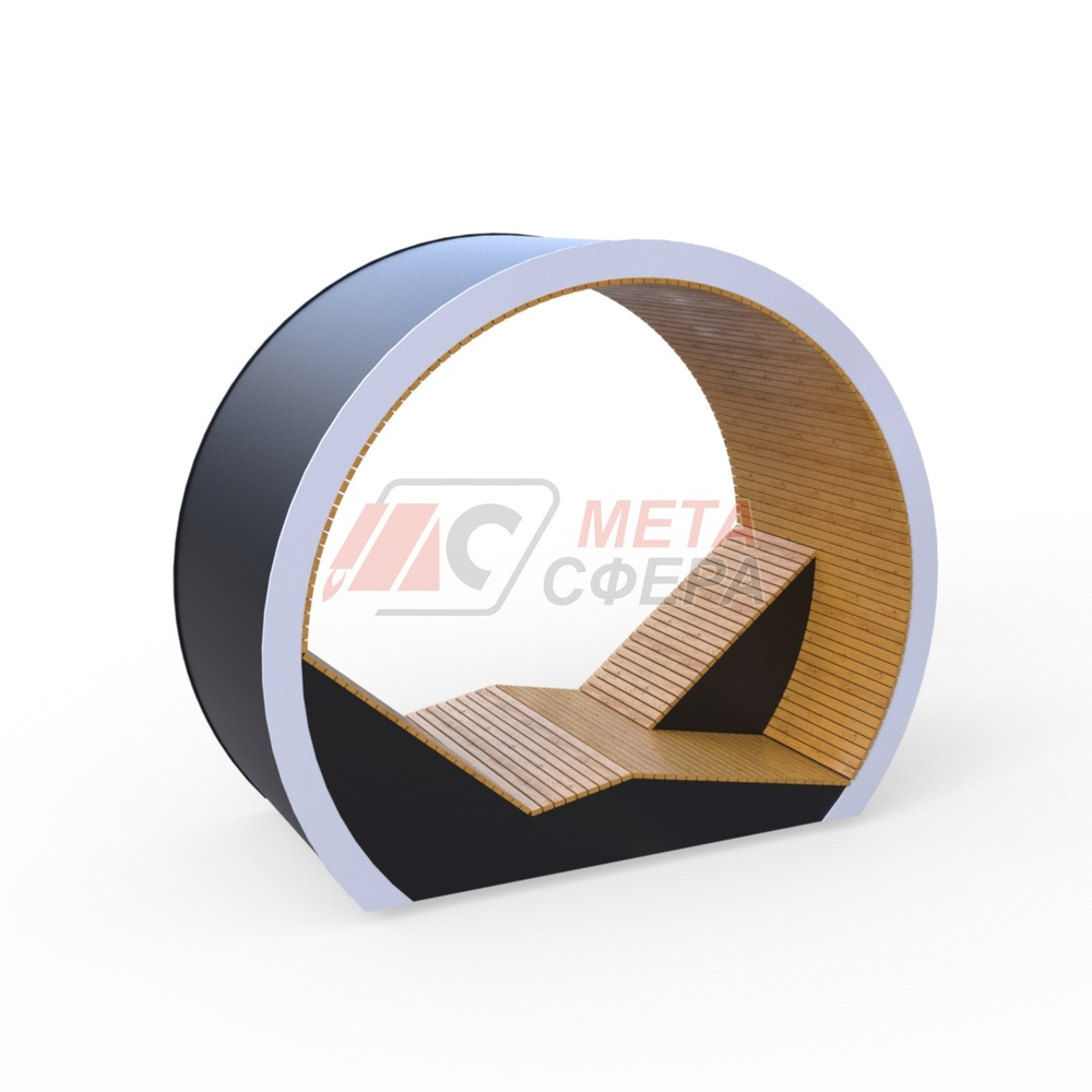 Беседка-лежак Кольцо с подсветкой