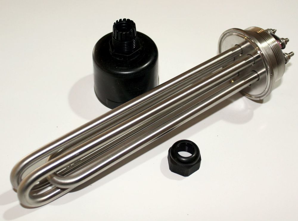 ТЭН нагревательный, 3кВт, под кламп 2" (нержавейка), 1шт