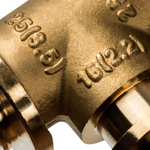 STOUT Тройник переходной 25*16*25 для труб из сшитого полиэтилена аксиальный*