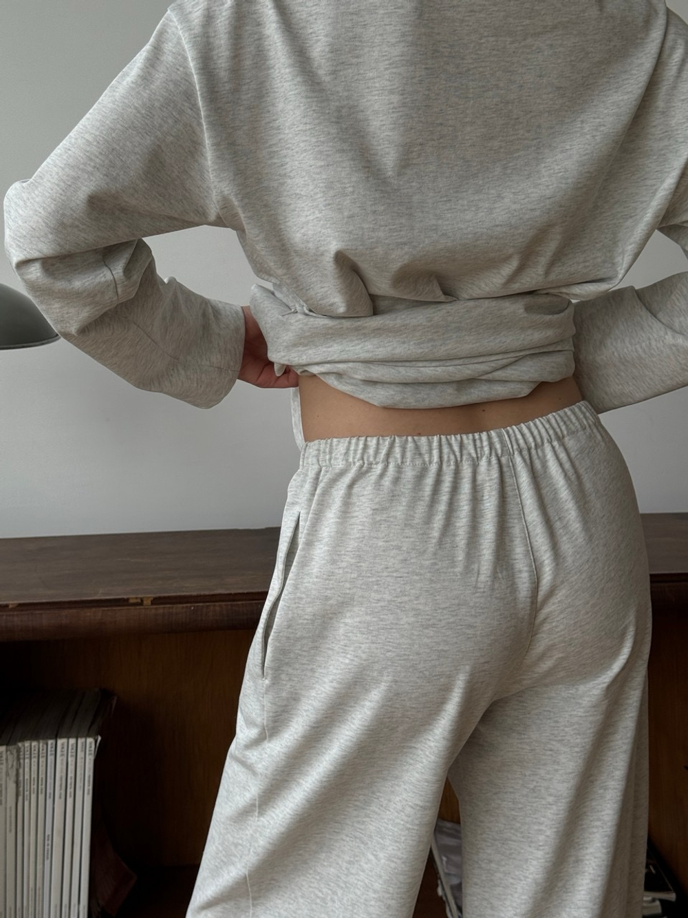 Брюки Май, Серый меланж