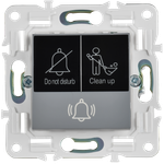 SKANDY Кнопка звонка с индикацией для отелей 10А SK-V17Gr серый IEK