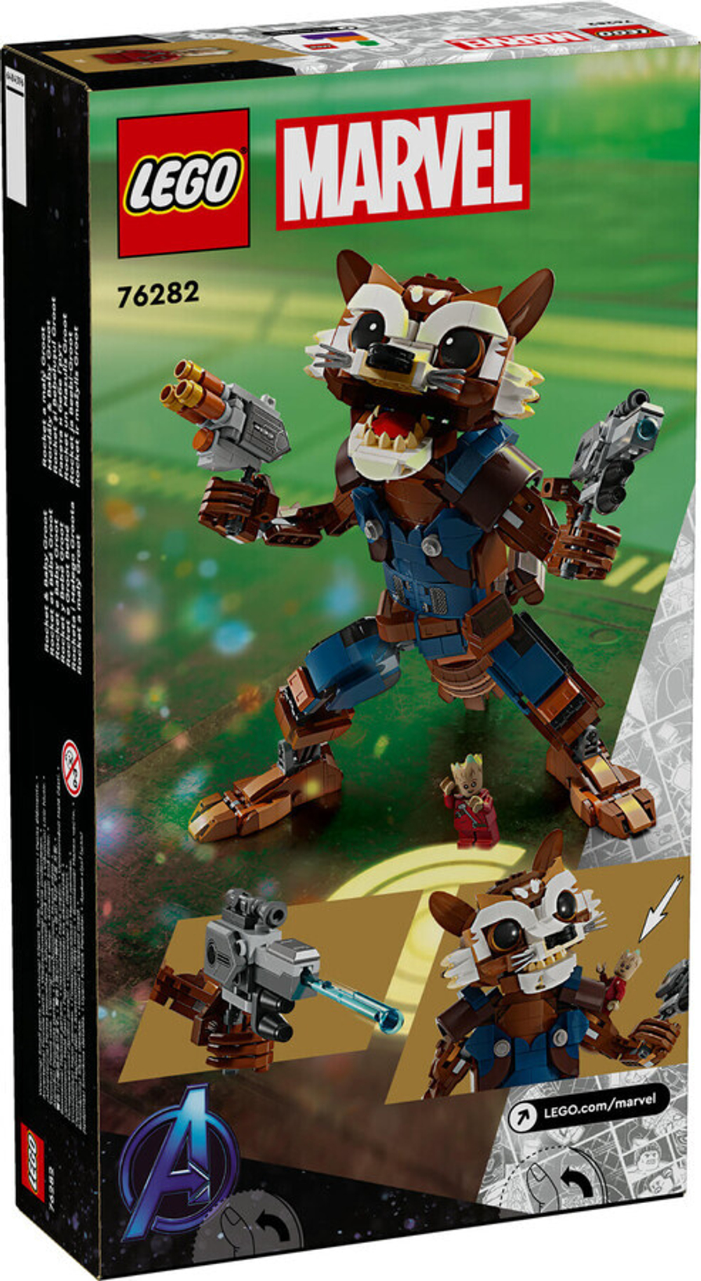 Конструктор LEGO Marvel 76282 Енот Ракета и малыш Грут