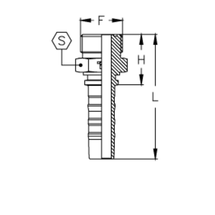Фитинг DN 20 ORFS (Ш) 1.7/16 CS