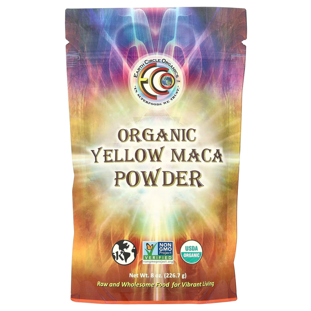 Earth Circle Organics, Органический порошок из желтой маки, 226,7 г (8 унций)