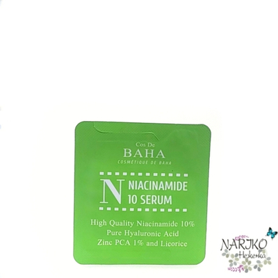 Противовоспалительная сыворотка для жирной кожи Cos De BAHA N Niacinamide 10 Serum Sample, 1,5 мл.