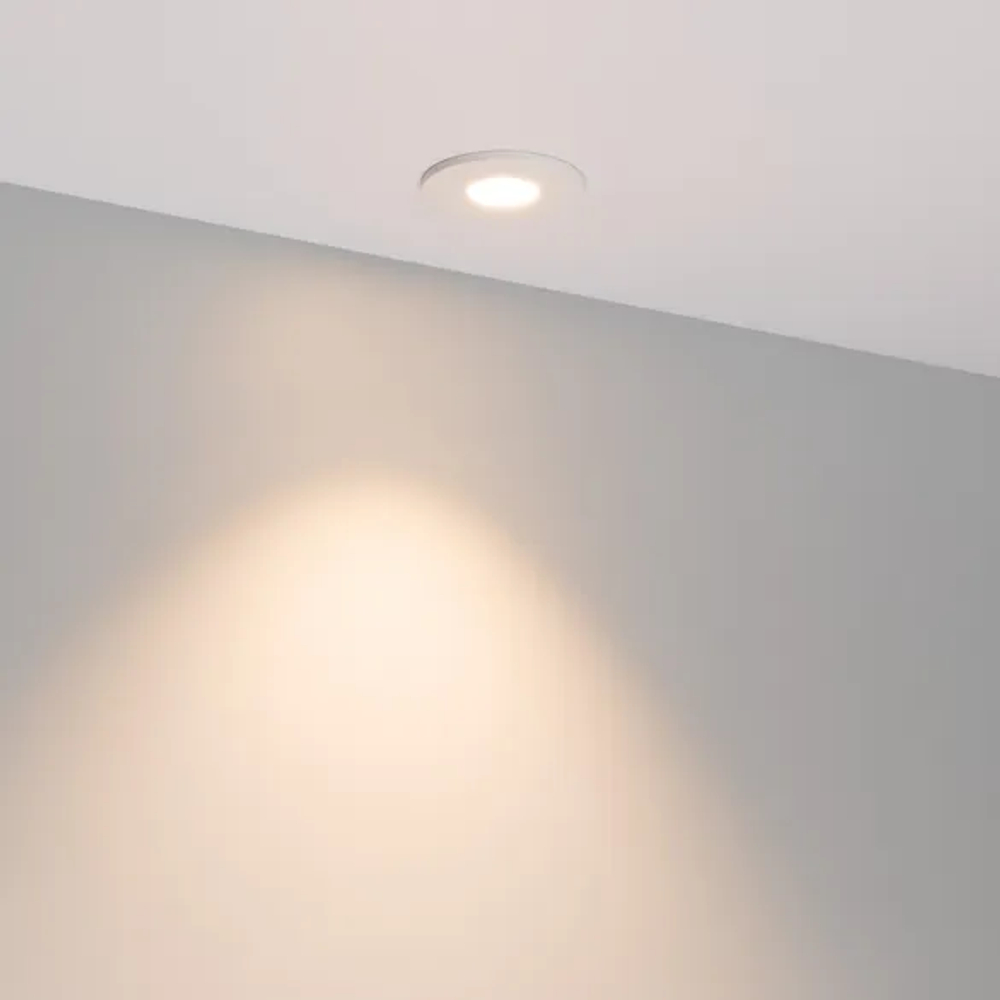 Светильник MS-GLORY-BUILT-R54-5W Warm3000 (WH, 60 deg, 230V) (Arlight, IP54 Металл, 5 лет) 047287