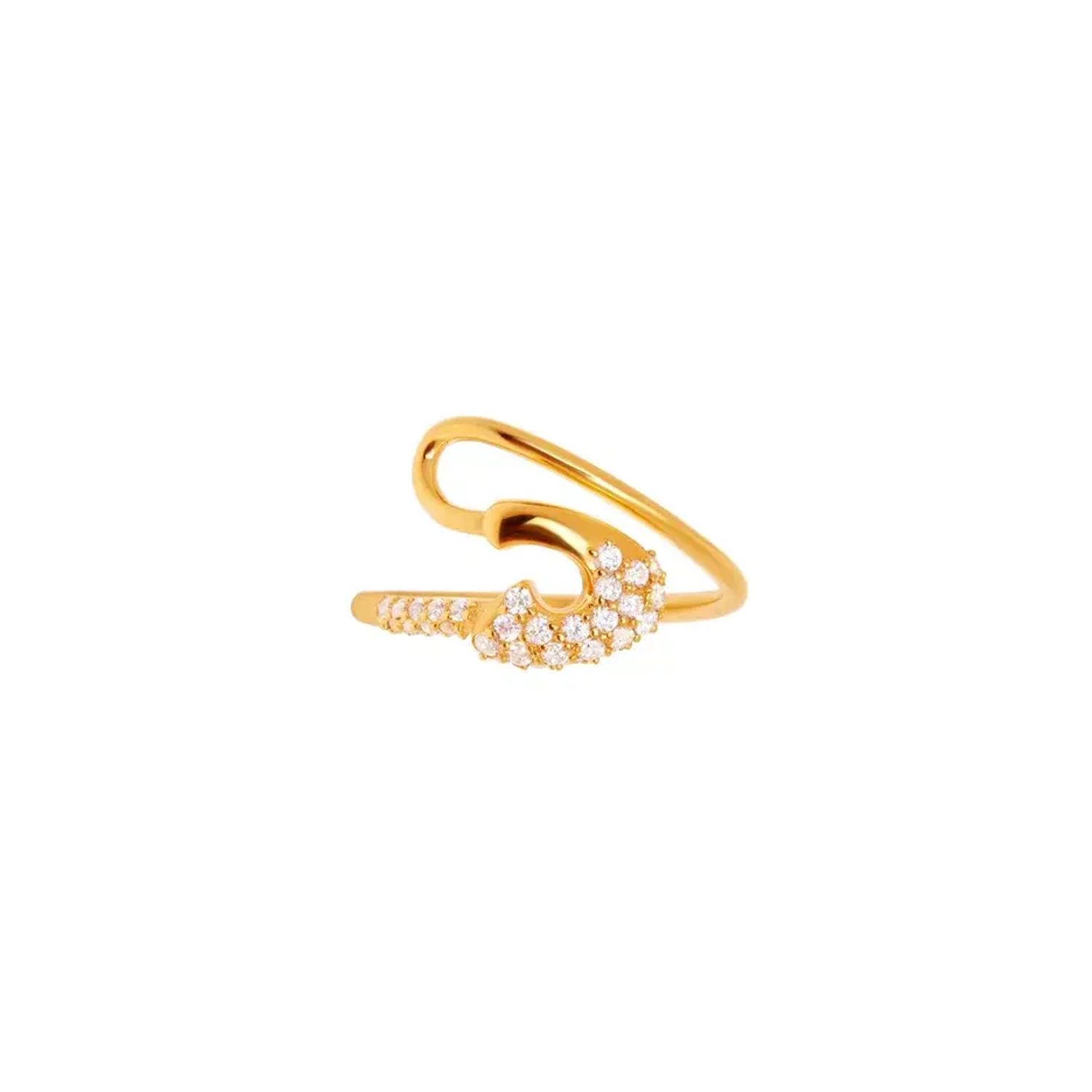 Кольцо Curved Pin Ring - Gold