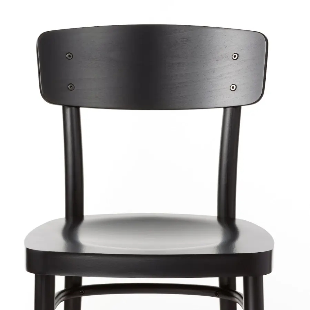 Стул деревянный - IKEA IDOLF, 80х42х47 см, черный, ИДОЛЬФ ИКЕА