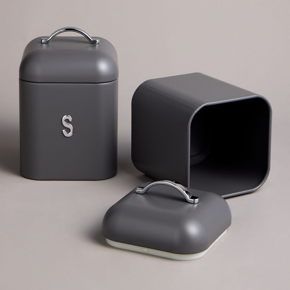 ХЛЕБНИЦА AGNESS 30Х19,5Х15,5СМ С 2-МЯ БАНКАМИ Д/СЫП. ПРОД. D11,5СМ, H16,5СМ