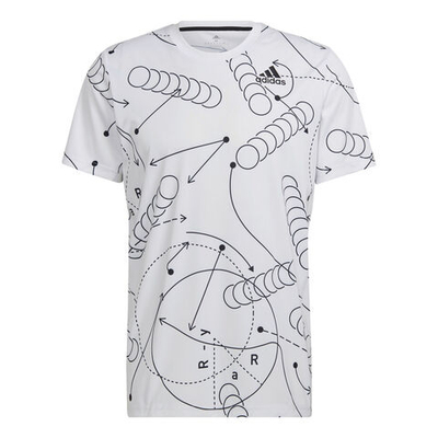 Мужское теннисное поло adidas Club Graphic T-Shirt Men - White