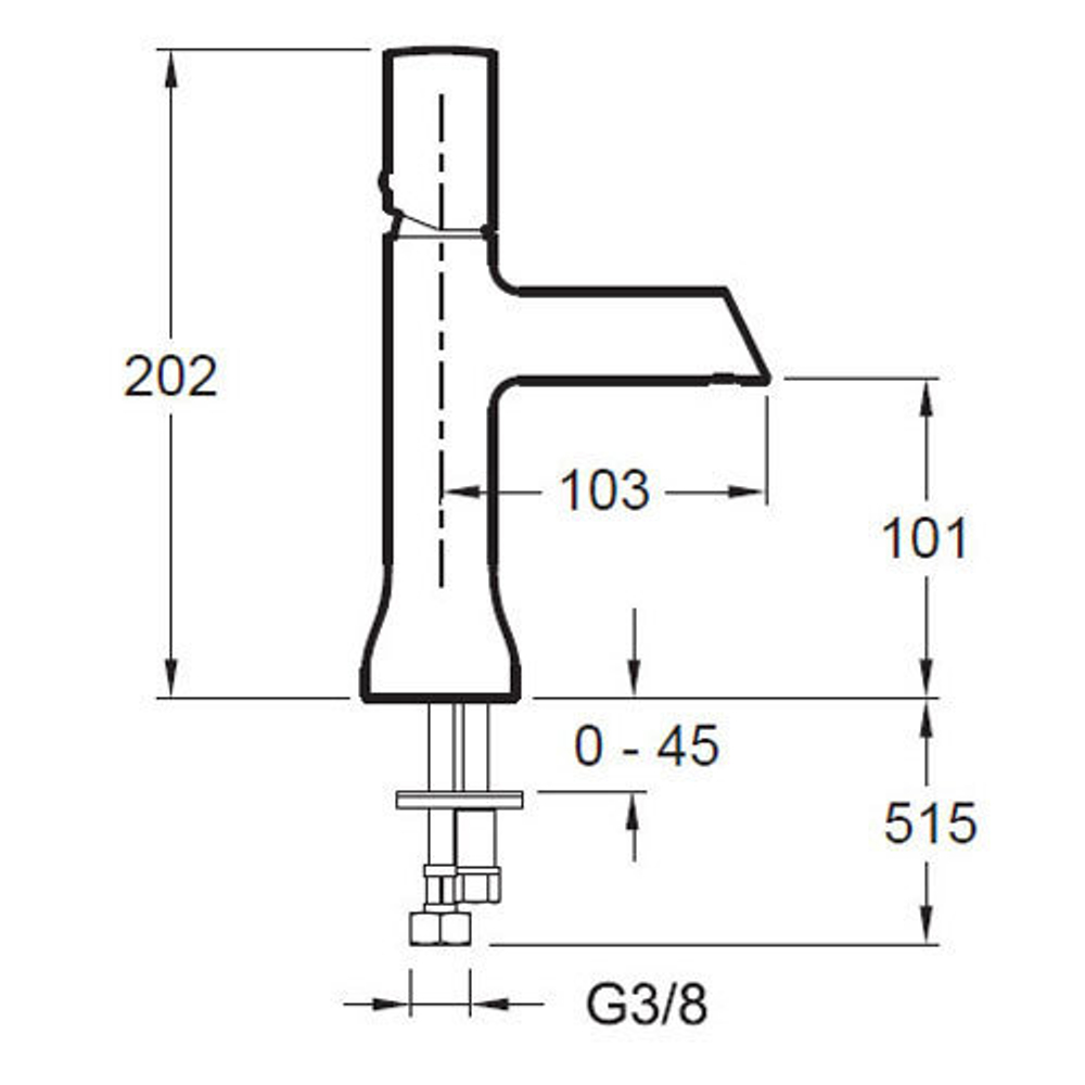 Смеситель для раковины Jacob Delafon Toobi E7329-CP схема