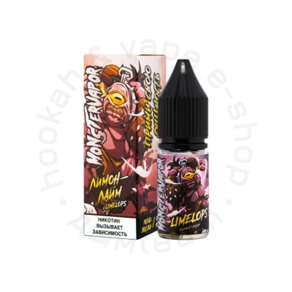 Жидкость MONSTERVAPOR SALT, 10 мл, LIMELOPS (лимон с лаймом), 2 (М)