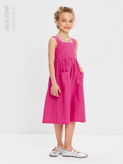 Сарафан из хлопка с бантом на спинке