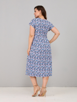 Платье П-026/цветочки-ромашки