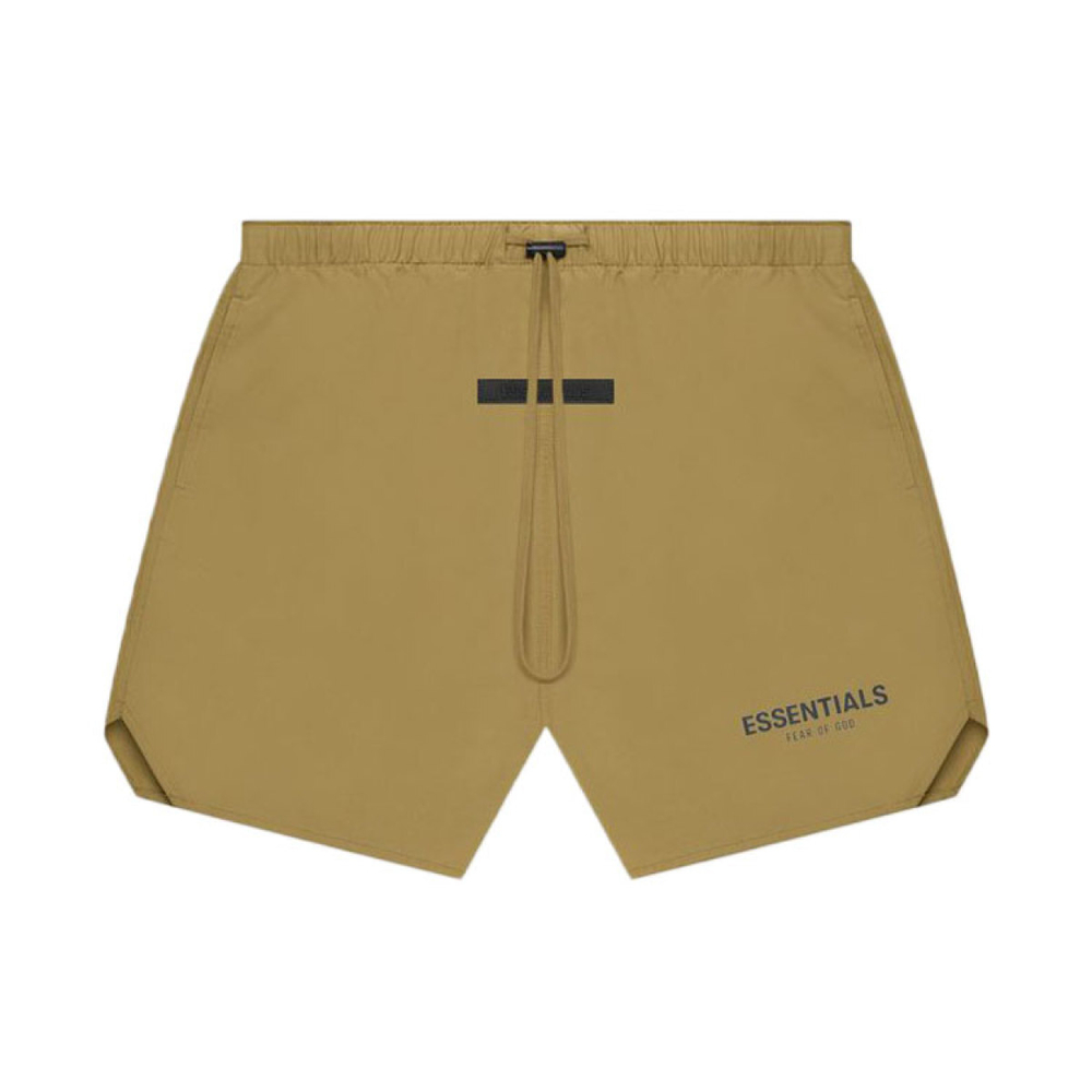 Шорты Fear of God Essentials FW21 Volley Short Amber Logo, FOG-FW21-027