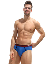 Мужские трусы-слипы с логотипом на резинке (Размер: L) (Цвет: красный)