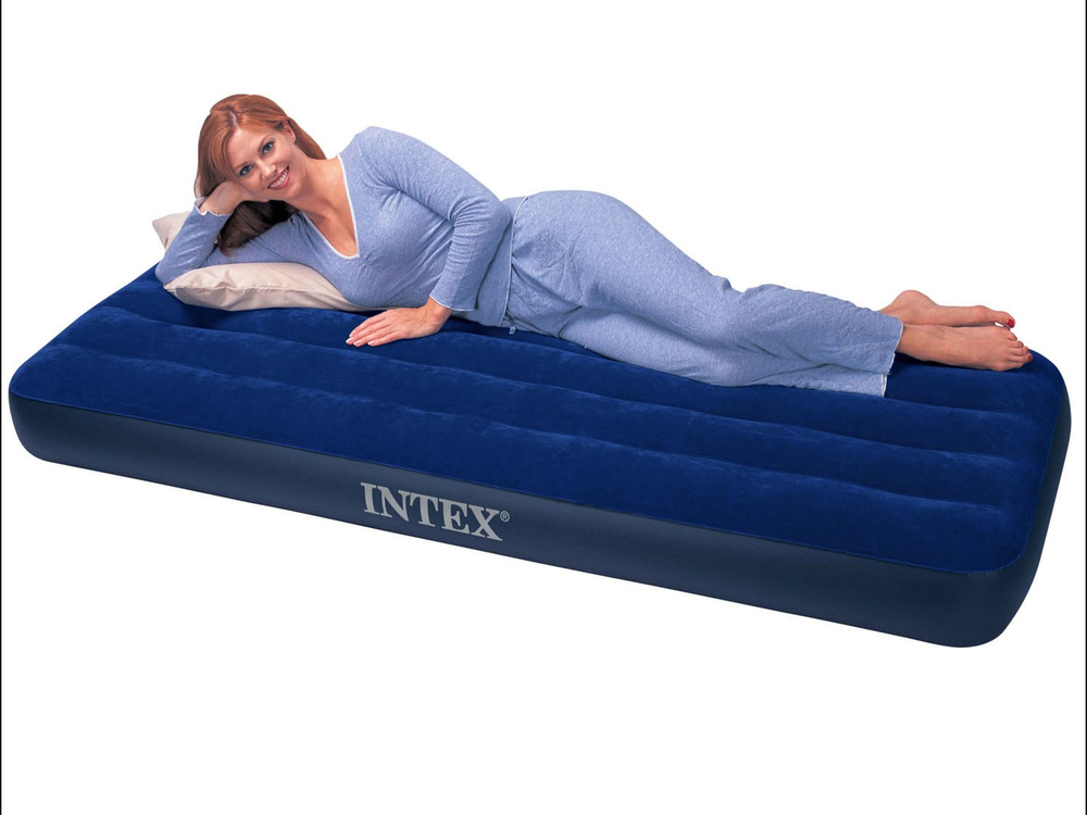 Надувной матрас Intex Classic Downy Bed, 76x191x25 см.