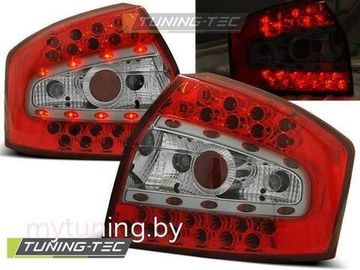 Задние фонари red white led для Audi A4 B6