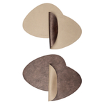 Набор из 4-х двухсторонних сервировочных салфеток drop, 33х41 см, шоколадный/бежевый