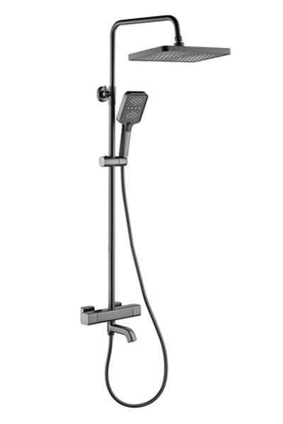 113563-G Душевая система с термостатом  (ГРАФИТ) ViEiR (4/1шт)