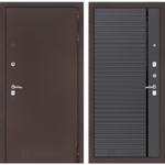 Дверь входная Лабиринт CLASSIC антик медный 22 Графит софт металлическая