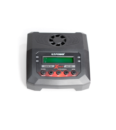 Универсальное зарядное устройство G.T.Power X4MINI 200 W Dual Power 19-26/220В, 10Aх4