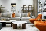 Стол журнальный Garda Decor Garda Decor круглый искусственный камень белый d90*35.5 см