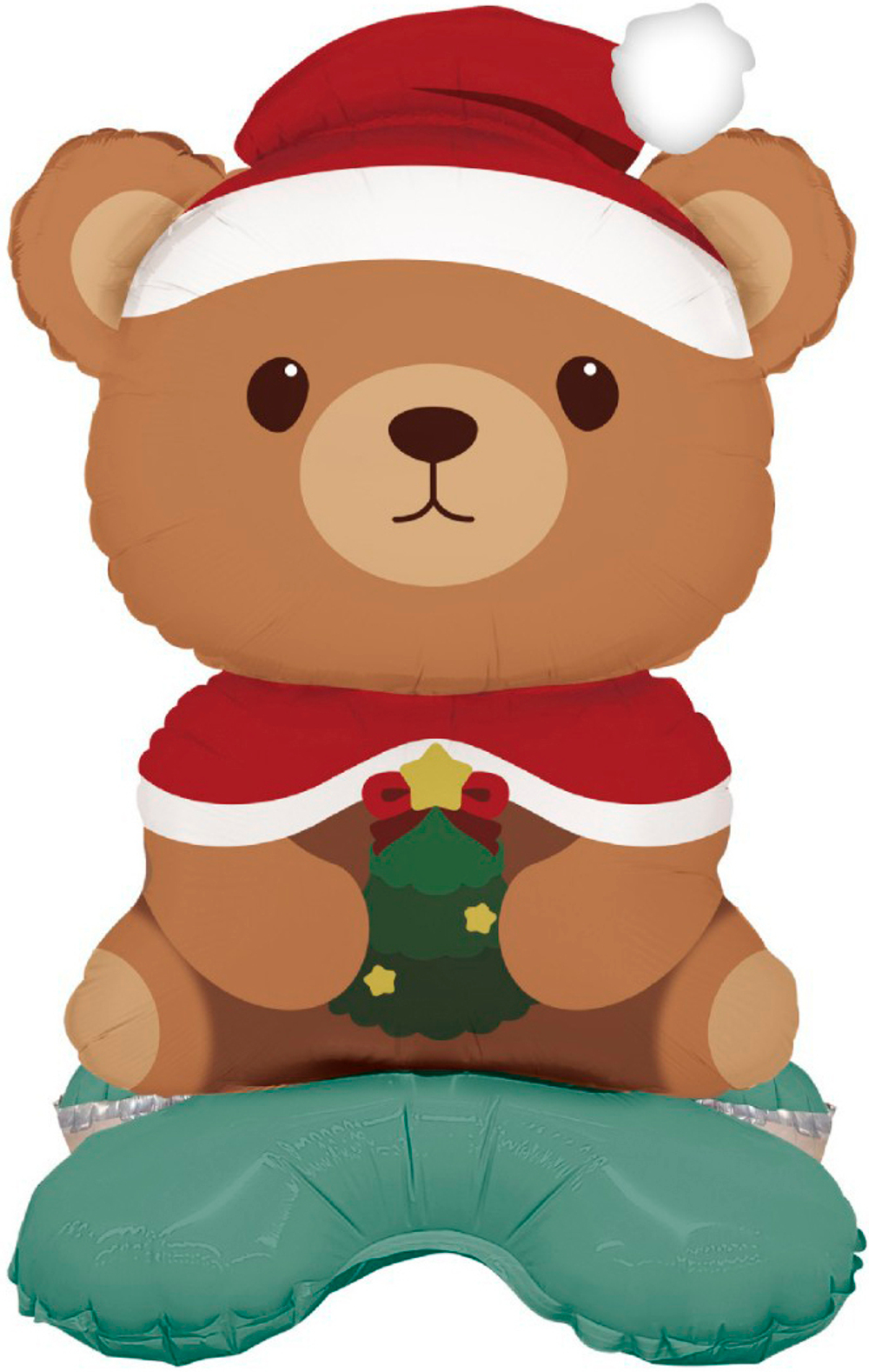 Шар 3D (25''/64 см) Фигура на подставке, Новогодний мишка