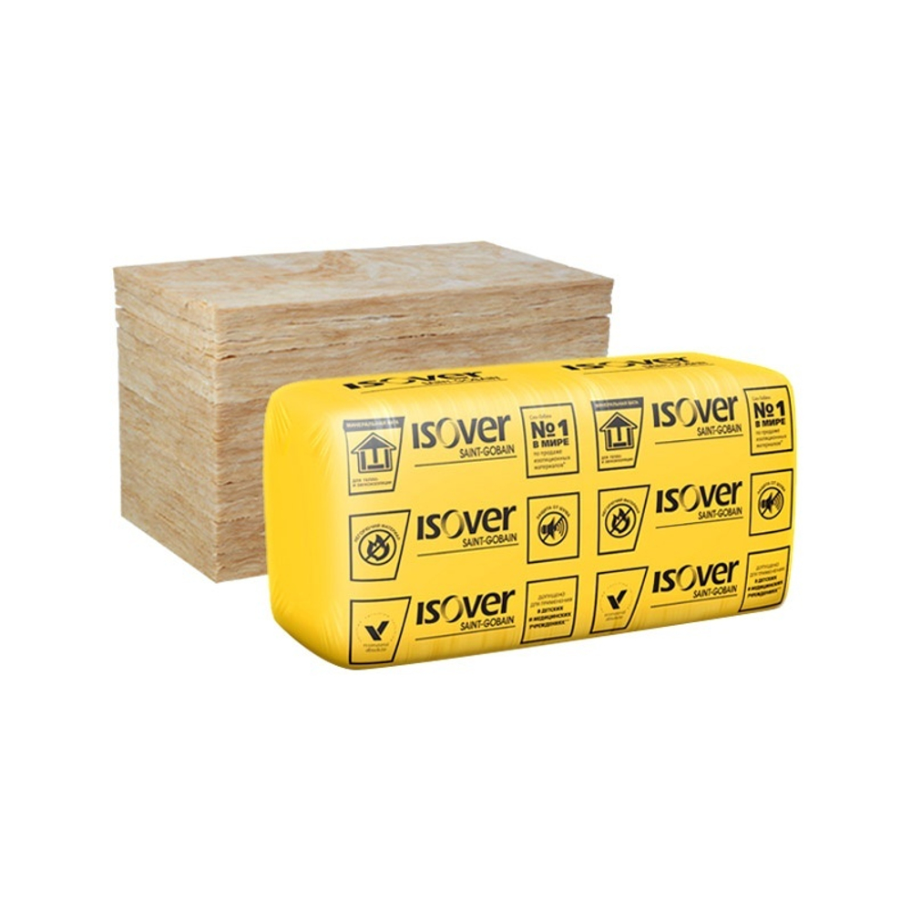 Утеплитель Isover Каркас-П34 1170х610х100 мм, 10 шт