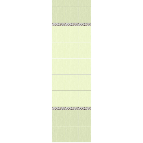 Панель ПВХ Novita 3D Мадлен грин фон 2700х250мм