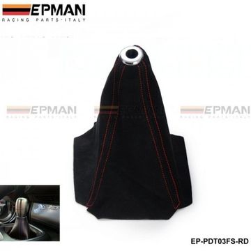 Чехол (кожух) КПП EPMAN замша с красной строчкой