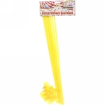 Набор палочек для шариков воздушных с держателем, 42 см (10 шт), желтый