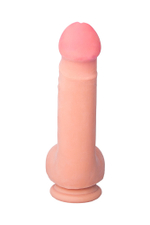 Вибратор с пультом ДУ RealStick Elite Vibro, перезаряжаемый, TPR, телесный, 10 режимов вибраци