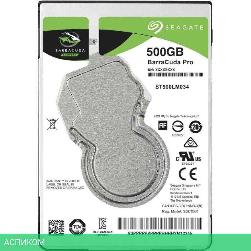 Жесткий диск Seagate Barracuda 500GB (ST500LM034)
