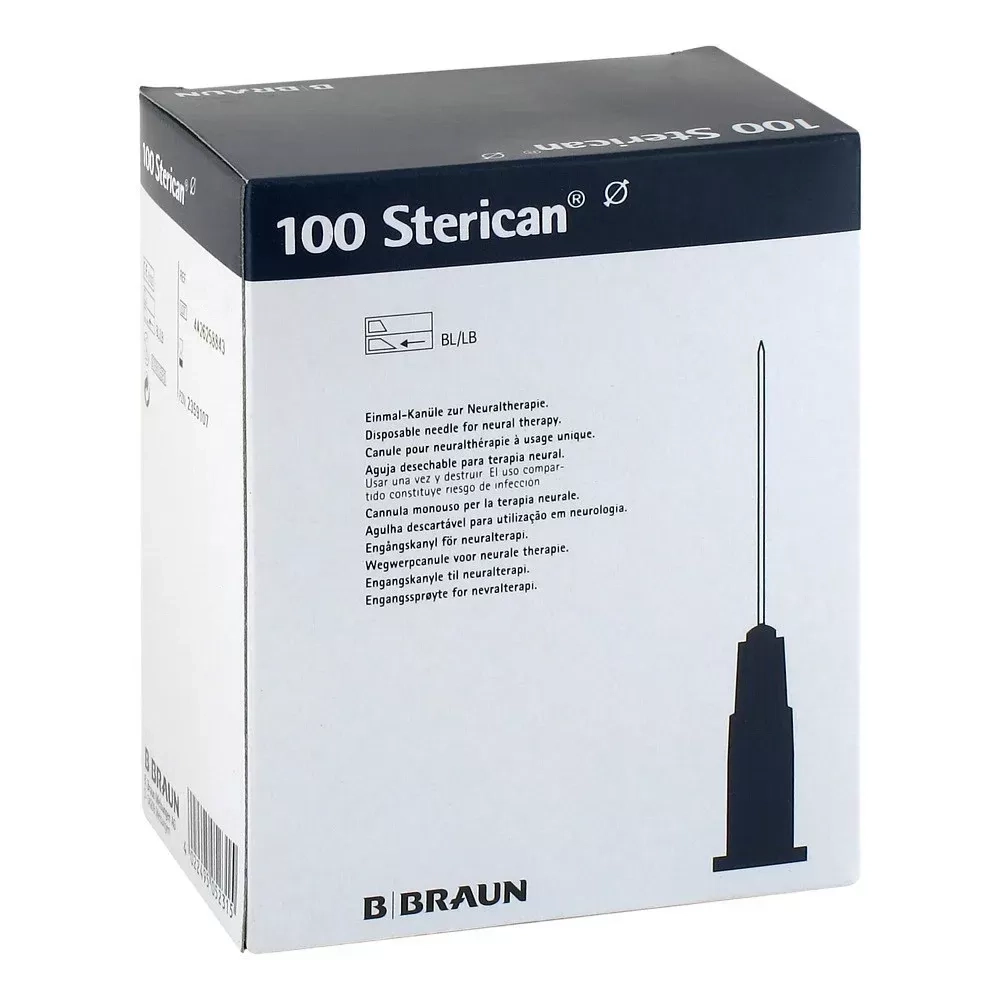 Игла пункционная Стерикан 1,2х50 мм 18G короткий срез 100 шт