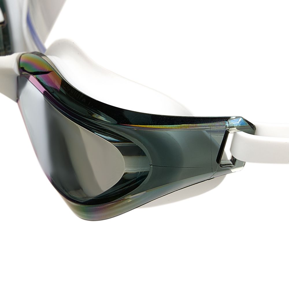 Очки для плав.TORRES Pro, SW-32520MR, зерк.линзы.,белая оправа,дв.рег.ремешок