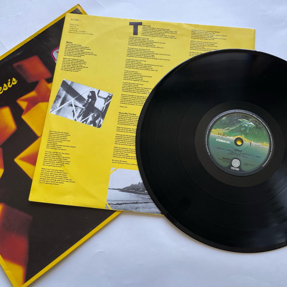 Винтажная виниловая пластинка LP Genesis Mama (Нидерланды 1983)