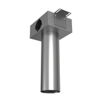 Присоединительная коробка потолочная VPSL 125/90×1 на 1 выхода (L=400 мм), круглая