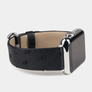 Ремешок кожаный для Apple Watch 42/44mm Classic черного цвета