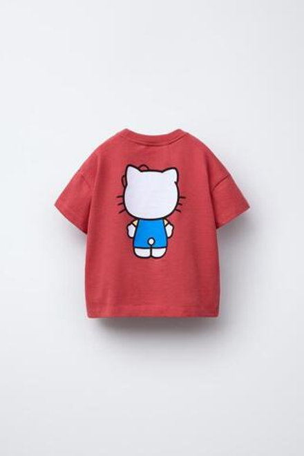 ZARA ФУТБОЛКА HELLO KITTY ©, КРАСНЫЙ