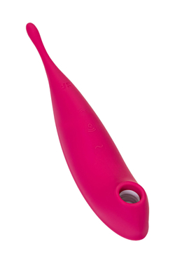 Вакуум-волновой бесконтактный стимулятор клитора Satisfyer Twirling Pro, красный